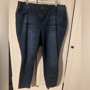 1822 Denim Plus Size Dark Indigo Straight Leg Jeans